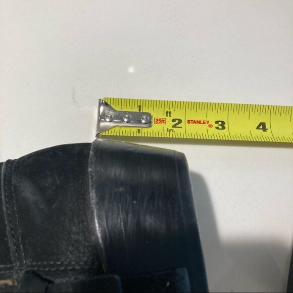 ANINE BING Sz 37 Western Style Suede Stitches Toe Cap Booties - Picture 5 of 15